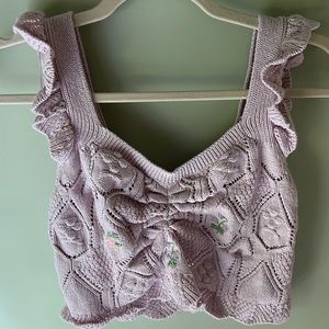 Zara Knit Floral Shirt